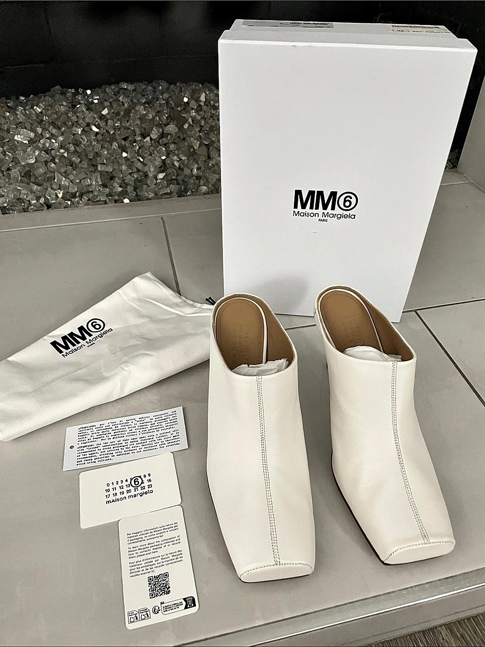 MM6 Maison Margiela Mules Off White EU 40 NWT